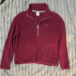 VS Pink Maroon fleece
